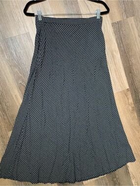 🖤🤍🖤🤍Vintage 90’s Lightweight Limité Gingham Print Maxi Skirt